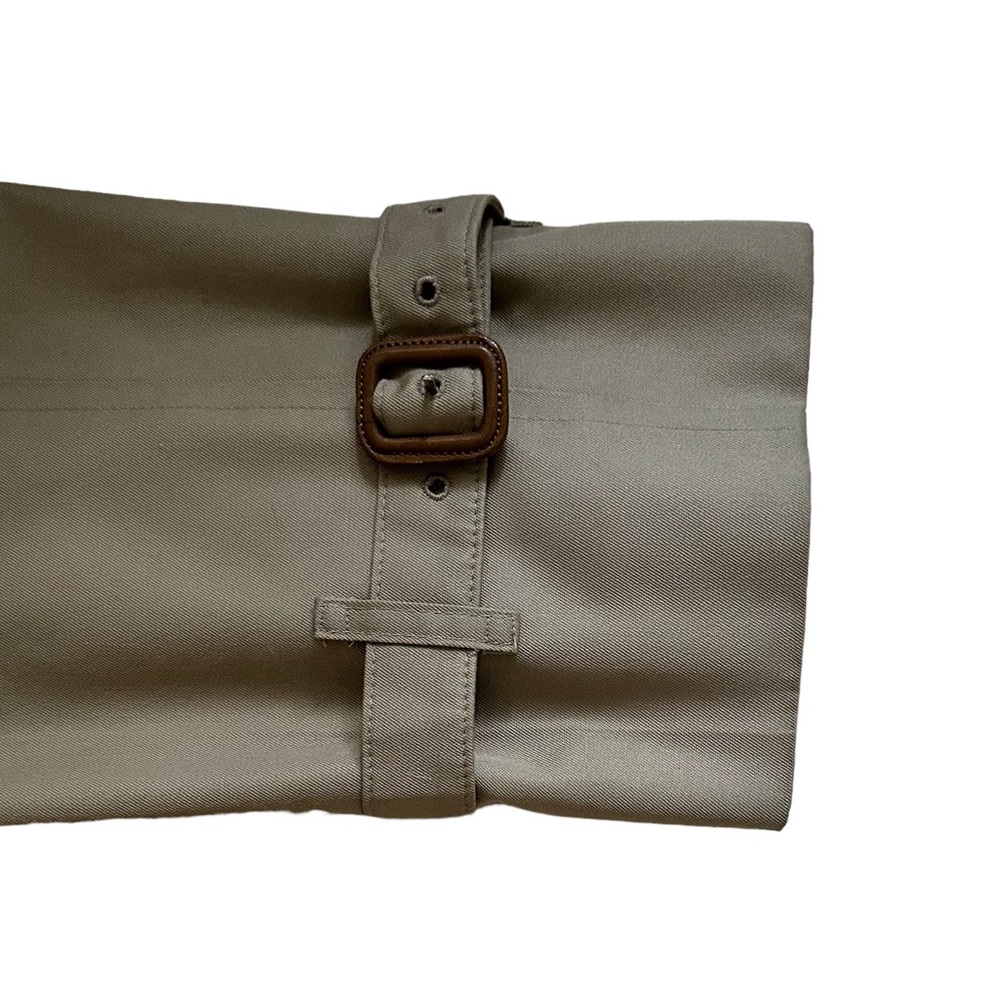 Burberry Double Breasted Long Khaki Trench Coat w/Removable Wool Lining Size 44 - Picture 15 of 16